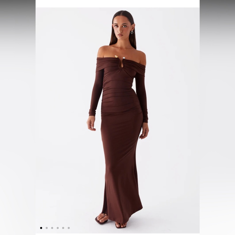 Peppermayo Chocolate Long Sleeve Dress - Picture 3 of 6
